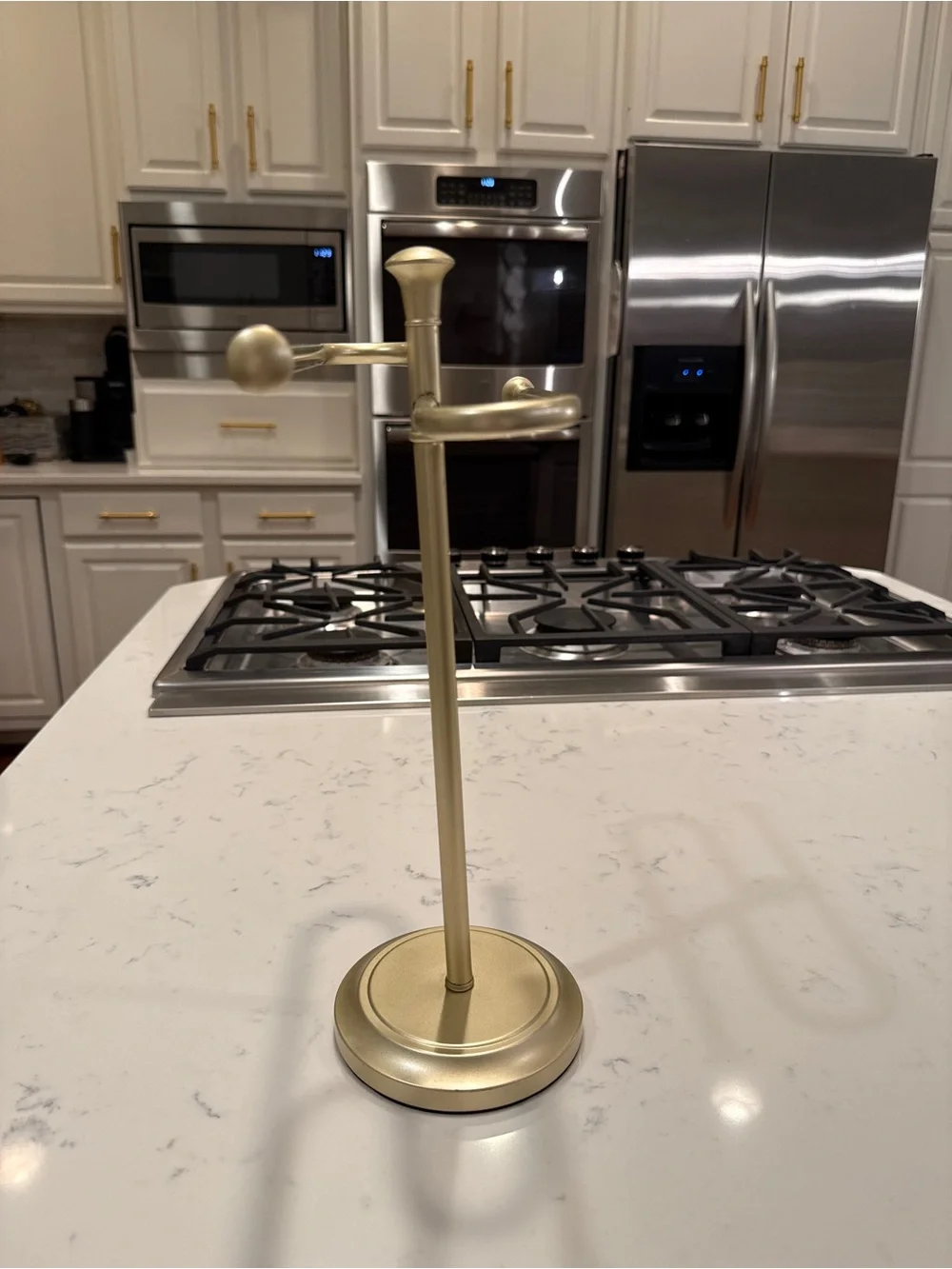 Gold Metal Tiered Jewelry/Towel Stand Bracelet Watch Display Organizer Vanity